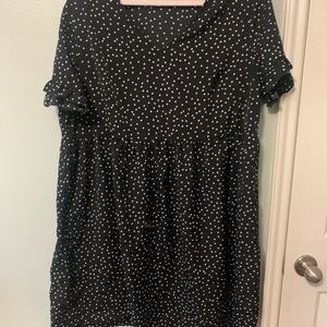 Polka dot baby doll dress